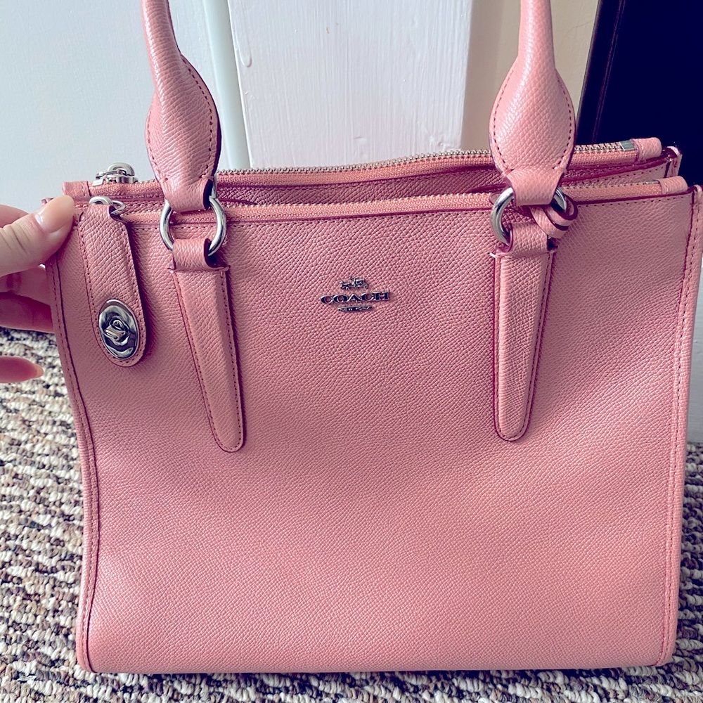 Coach Pink leather crossbody